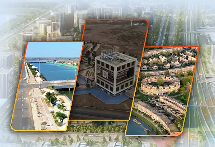 Residential plots and property in Dholera SIR — canal front, ABCD building and township